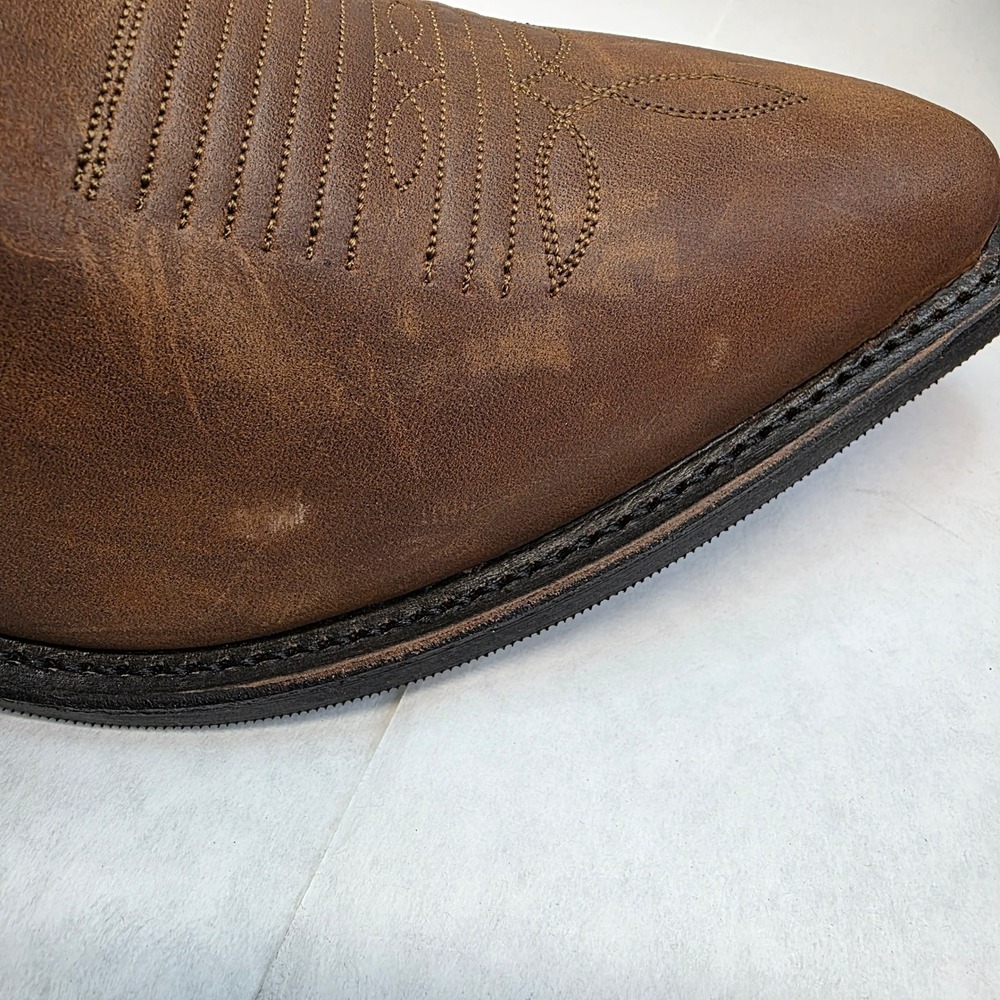 VTG Nocona Western Cowboy Boots Mens 11 EEE Brown, Cowhide Leather USA - Picture 11 of 11